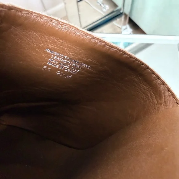 Tory Burch Studded Canvas Wedge Mules Cream/Tan/Size 9.5 - Picture 7 of 10